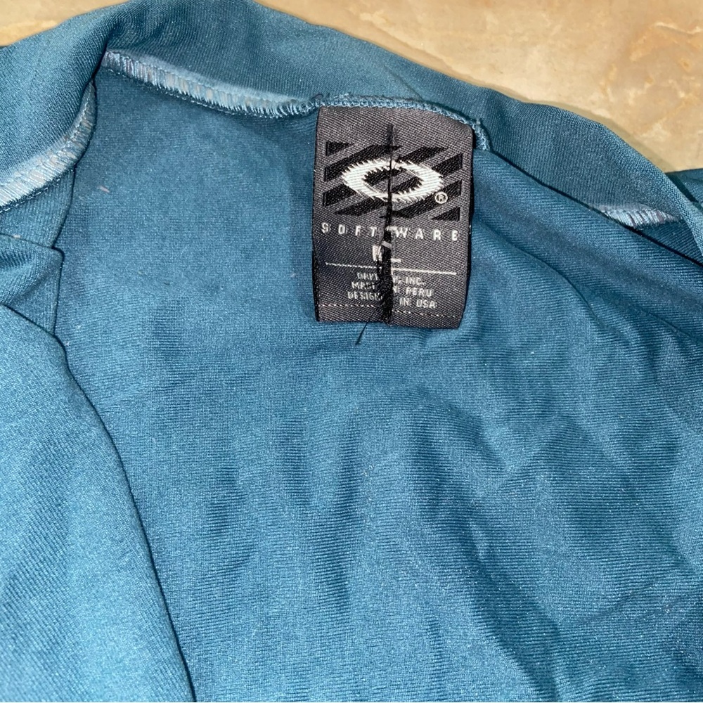 Vintage Oakley Software Cycling Jersey Mens Large Half-Zip Blue Y2K Reflective - Picture 6 of 9